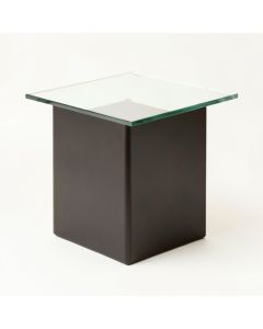 Miraloma Glass Top End Table With Storage (synthetic illustration; no displayed measurements)