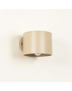 Dawn Dell Wall Sconce Mounted On A Plain Wall - Beige (synthetic illustration; no displayed measurements)
