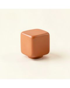 Cove Crest Cabinet Knob Without Packaging - Terracotta (synthetic illustration; no displayed measurements)
