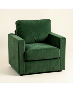 Clay Bluff Upholstered Armchair - Green (synthetic illustration; no displayed measurements)