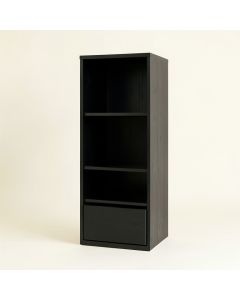 Cove Bend Narrow Cubby Tower - Black (synthetic illustration; no displayed measurements)