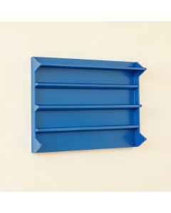 Summit Dell Empty Wall-Mounted Tool Organizer Panel - Blue (synthetic illustration; no displayed measurements)