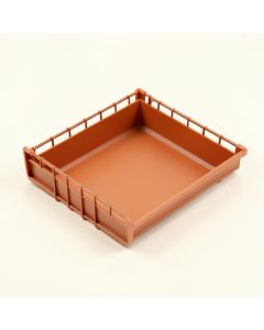 Dawn Brook Empty Under-Desk Cable Tray - Terracotta (synthetic illustration; no displayed measurements)