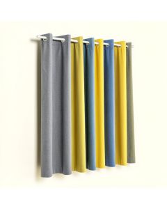 Seaforth Semi-Sheer Grommet Single Curtain Panel (synthetic illustration; no displayed measurements)