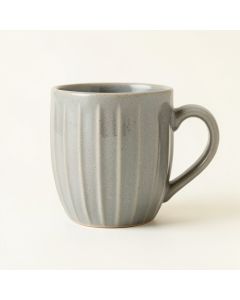 Elm Crest Ceramic Mug - Gray (synthetic illustration; no displayed measurements)