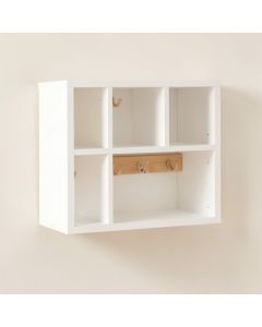 Flint Arc Wall-Mounted Entryway Organizer Shelf (synthetic illustration; no displayed measurements)