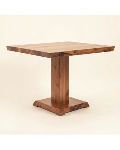 Boothby Drop Leaf Rubberwood Solid Wood Pedestal Dining Table (synthetic illustration; no displayed measurements)