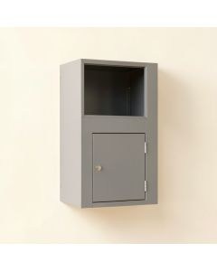 Linden Dale Wall-Mounted Entry Cabinet - Gray (synthetic illustration; no displayed measurements)