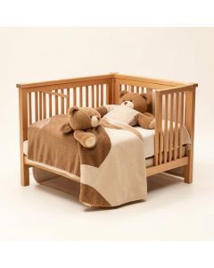 Omalley Teddy Bear Baby 9 Piece Crib Bedding Set (synthetic illustration; no displayed measurements)