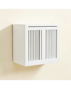 Cove Branch Wall-Mounted Entry Cabinet - White (synthetic illustration; no displayed measurements)