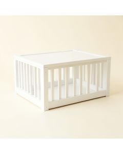 Flint Bluff Empty Furniture-Style Pet Crate - White (synthetic illustration; no displayed measurements)
