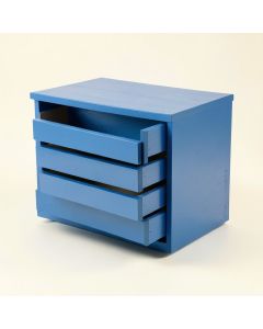 Hazel Crest Small-Parts Storage Drawer Cabinet - Blue (synthetic illustration; no displayed measurements)