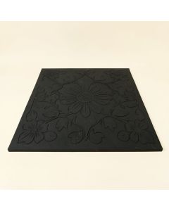 Tangier Scroll Floral 30 In . X 18 In . Non-Slip Outdoor Door Mat (synthetic illustration; no displayed measurements)
