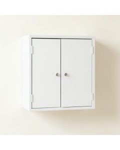 Pine Branch Wall-Mounted Entry Cabinet - White (synthetic illustration; no displayed measurements)