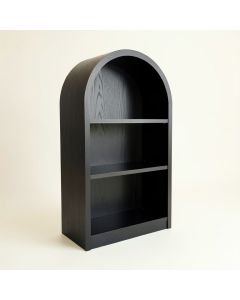 Cove Arc Freestanding Bookcase (synthetic illustration; no displayed measurements)