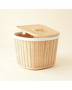 Field Bridge Laundry Hamper - White (synthetic illustration; no displayed measurements)