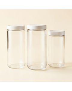 Mr. Coffee 3 Piece Kitchen Canister Set (synthetic illustration; no displayed measurements)