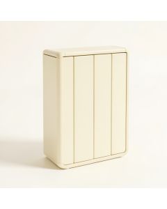 Birch Branch Narrow Outdoor Storage Bench - Cream (synthetic illustration; no displayed measurements)