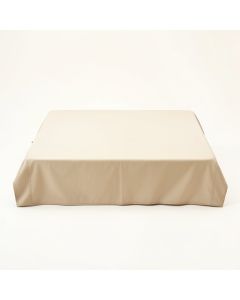 Cedar Crest Flat Bed Sheet - Beige (synthetic illustration; no displayed measurements)