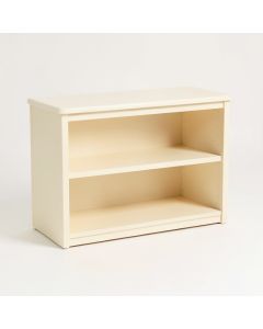 River Bend Low Bookcase - Cream (synthetic illustration; no displayed measurements)