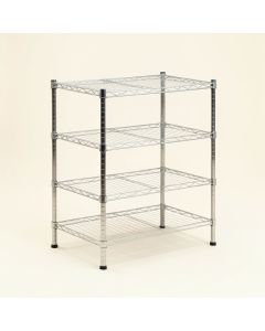 Hicks 47.2 '' H X 23.6 '' W X 13.8 '' D 4-Tier Shelving Unit Storage Rack (synthetic illustration; no displayed measurements)