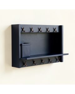 Laurel Crossing Wall-Mounted Entryway Organizer Shelf - Navy (synthetic illustration; no displayed measurements)