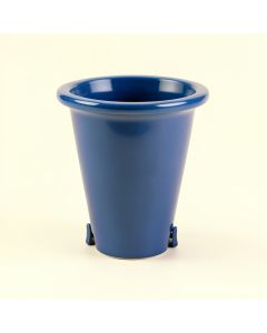 Maple Bluff Empty Railing Planter With Integral Brackets - Blue (synthetic illustration; no displayed measurements)
