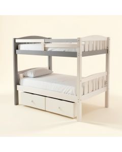 Alydar Twin Over Full Bunk Bed With With 2 Drawers (synthetic illustration; no displayed measurements)