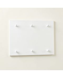 Brook Crossing Empty Wall-Mounted Tool Organizer Panel - White (synthetic illustration; no displayed measurements)