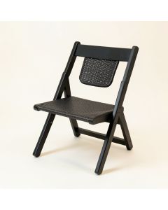 Fern Brook Folding Outdoor Chair - Black (synthetic illustration; no displayed measurements)
