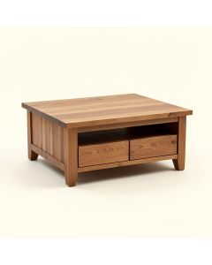 Trumbauersville Solid Wood Coffee Table With Storage (synthetic illustration; no displayed measurements)