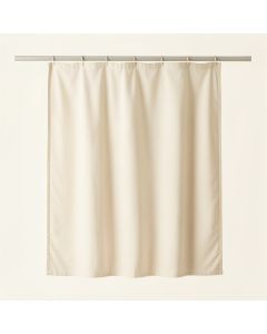 Wren Branch Shower Curtain Hanging Flat From A Plain Rod - Ivory (synthetic illustration; no displayed measurements)