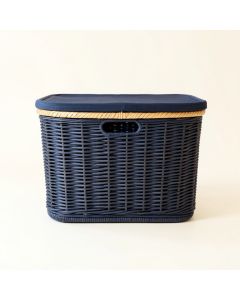 Stone Bluff Laundry Hamper - Navy (synthetic illustration; no displayed measurements)