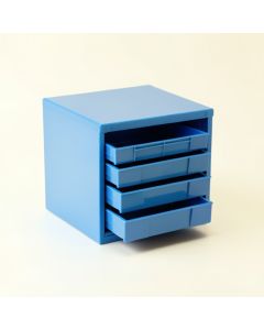 Dune Dell Small-Parts Storage Drawer Cabinet - Blue (synthetic illustration; no displayed measurements)