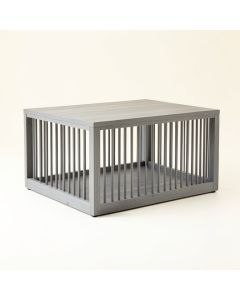 Wren Bridge Empty Furniture-Style Pet Crate - Gray (synthetic illustration; no displayed measurements)