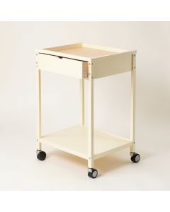 Holly Crest Empty Rolling Workshop Cart - Cream (synthetic illustration; no displayed measurements)