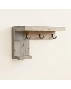 Willow Brook Wall-Mounted Entryway Organizer Shelf - Gray (synthetic illustration; no displayed measurements)