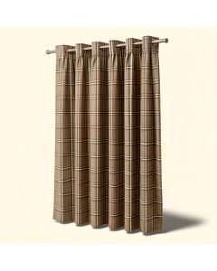 Belgr Country Plaid Room Darkening Rod Pocket Singe Curtain Panel (synthetic illustration; no displayed measurements)