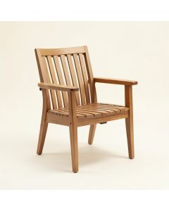 Kain Wooden Slat Back Arm Chair (synthetic illustration; no displayed measurements)