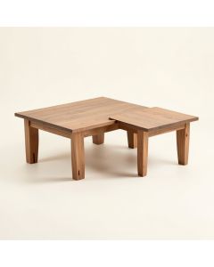 Audley Solid Wood 2 Piece Coffee Table Set (synthetic illustration; no displayed measurements)
