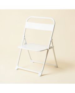 Dawn Bend Folding Outdoor Chair - White (synthetic illustration; no displayed measurements)