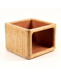 Briar Branch Empty Furniture-Style Litter Enclosure - Terracotta (synthetic illustration; no displayed measurements)