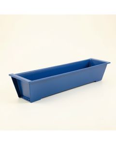 Meadow Crossing Empty Railing Planter With Integral Brackets - Blue (synthetic illustration; no displayed measurements)