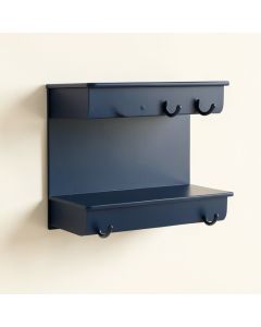 Fern Canyon Wall-Mounted Entryway Organizer Shelf - Navy (synthetic illustration; no displayed measurements)