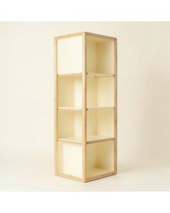 Moss Canyon Narrow Cubby Tower - Cream (synthetic illustration; no displayed measurements)