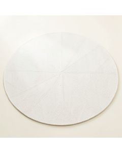Olive Bend Round Area Rug - White (synthetic illustration; no displayed measurements)