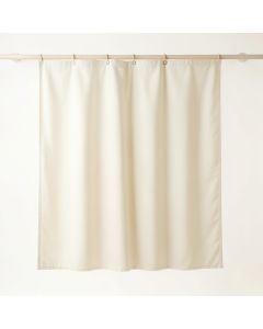 Birch Crest Shower Curtain Hanging Flat From A Plain Rod - Cream (synthetic illustration; no displayed measurements)