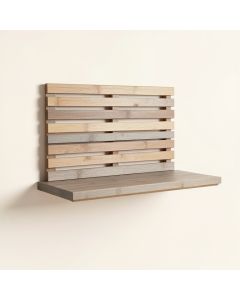 Field Dell Wall-Mounted Entryway Organizer Shelf - Gray (synthetic illustration; no displayed measurements)