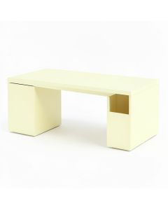 Pine Field Desktop Monitor Riser - Ivory (synthetic illustration; no displayed measurements)