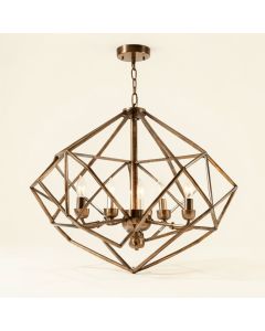Maggiemae 8 - Light Lantern Geometric Chandelier (synthetic illustration; no displayed measurements)